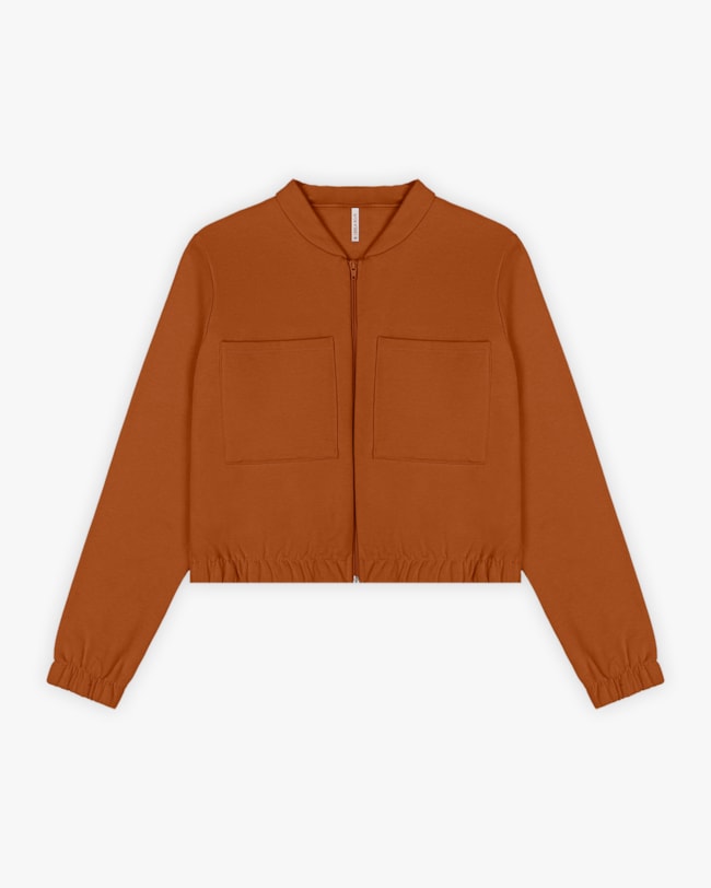 Jaqueta Feminina em Moletom com Bolso - Cereja Rosa - Inca-1173a00f-916e-4a3d-a063-c9eabdc44c3d