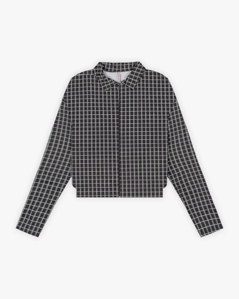 Jaqueta Feminina Estampada em Malha Felpada - Cereja Rosa - Preto