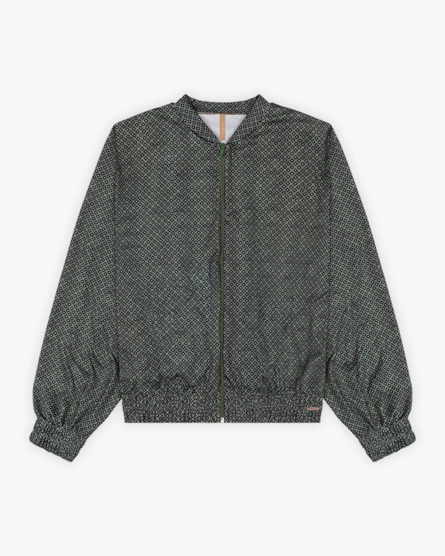 Jaqueta Feminina Plus Size Estampada em Malha Felpada - Cereja Rosa - Army-a2decc7b-0b3b-45f9-ab8e-e74672b211d7