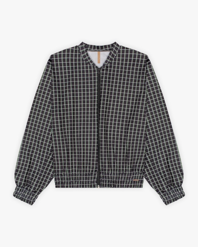 Jaqueta Feminina Plus Size Estampada em Malha Felpada - Cereja Rosa - Preto-06c7ecf4-9e08-46f5-ae7d-b480512dc744