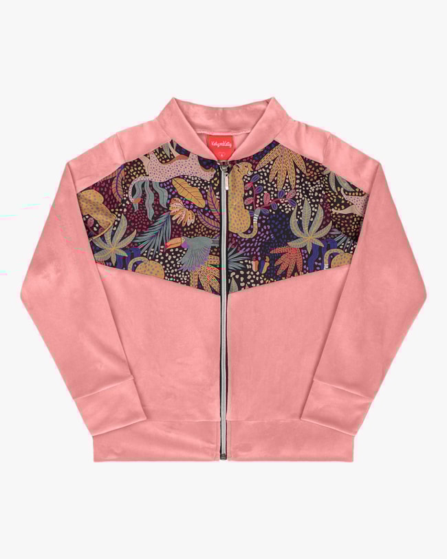 Jaqueta Infantil Menina com Recortes Estampado Kely Kety Rosa-f68bbc6f-2e31-443a-95f3-e859c0a3fb03