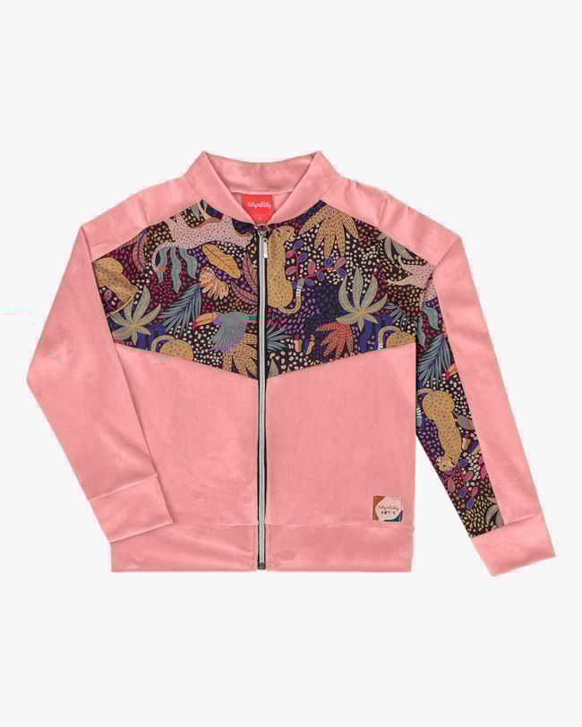 Jaqueta Infantil Menina com Recortes Estampado Kely Kety Rosa-f54b8c34-cb04-40c6-9ea8-7f36b54f277b