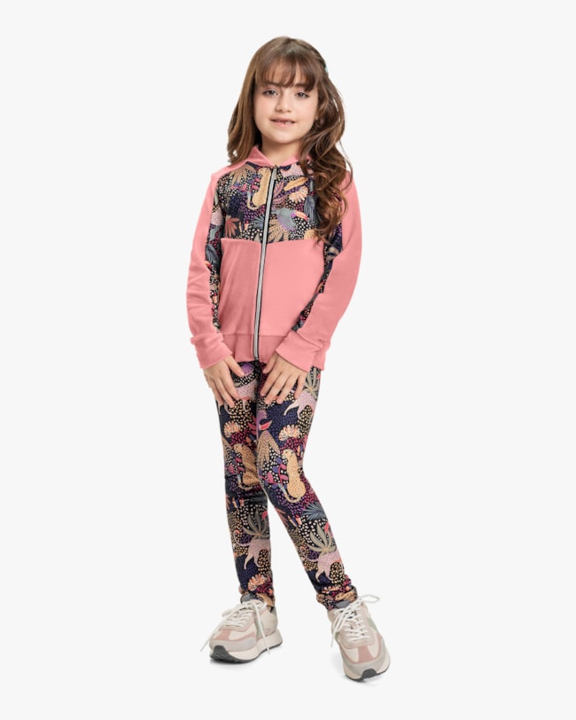 Jaqueta Infantil Menina com Recortes Estampado Kely Kety Rosa-8aa75060-4d50-4ce2-a2a8-f602edf6e7d7
