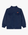 Jaqueta Infantil Menino com Bolso em Moletom Jeans - ReiRex - Azul-0088e2a1-67d4-413d-b393-70d3bbb390dc