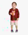 Jaqueta Infantil Menino Corta Vento com Capuz - ReiRex - Ferrugem-e2d71c93-61db-43af-bd70-e0d71193a715