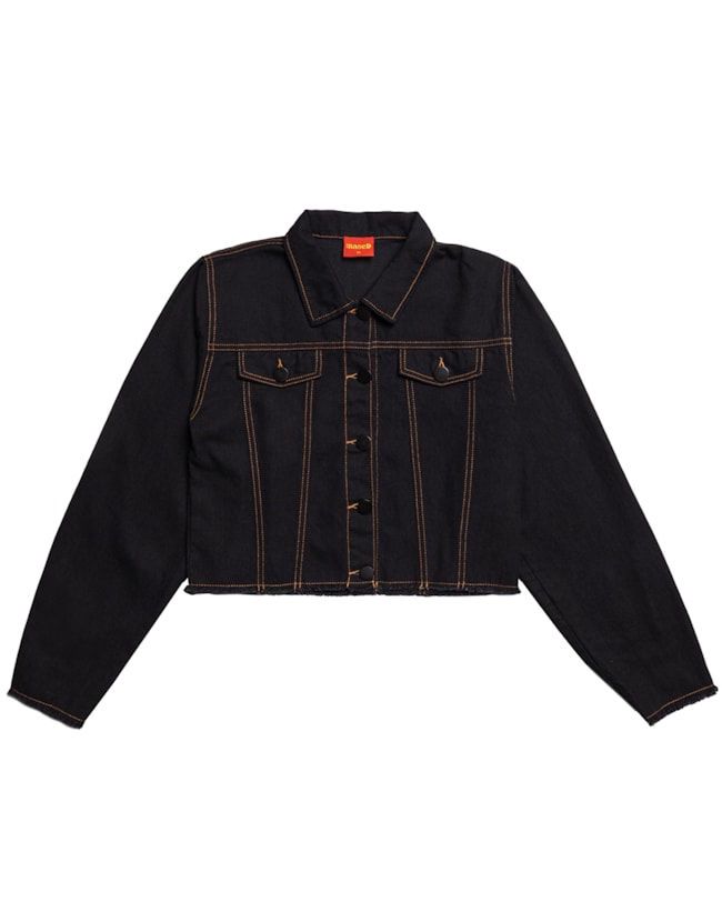 Jaqueta Jeans Juvenil Feminina Based Botões-83fb8728-31a6-4b40-8da8-4ef3eee0b90d