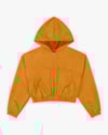 Jaqueta Juvenil Feminina Aveluda com Bolso e Capuz - BaseD - Camel-a648811f-a897-441d-91e5-cad1cf399c1d