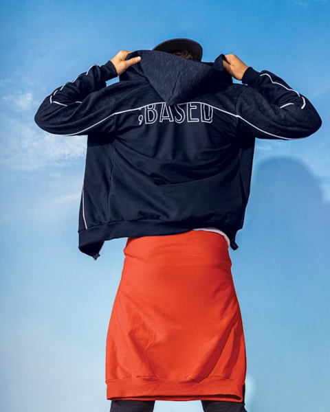 Jaqueta Juvenil Masculina com Estampa nas Costas BaseD - Oxford