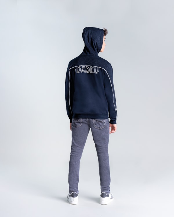 Jaqueta Juvenil Masculina com Estampa nas Costas BaseD - Oxford