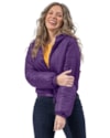 Jaqueta Puffer Feminina Cereja Rosa com Capuz-54c64949-4563-42d3-8a65-6fa8279f9c0d