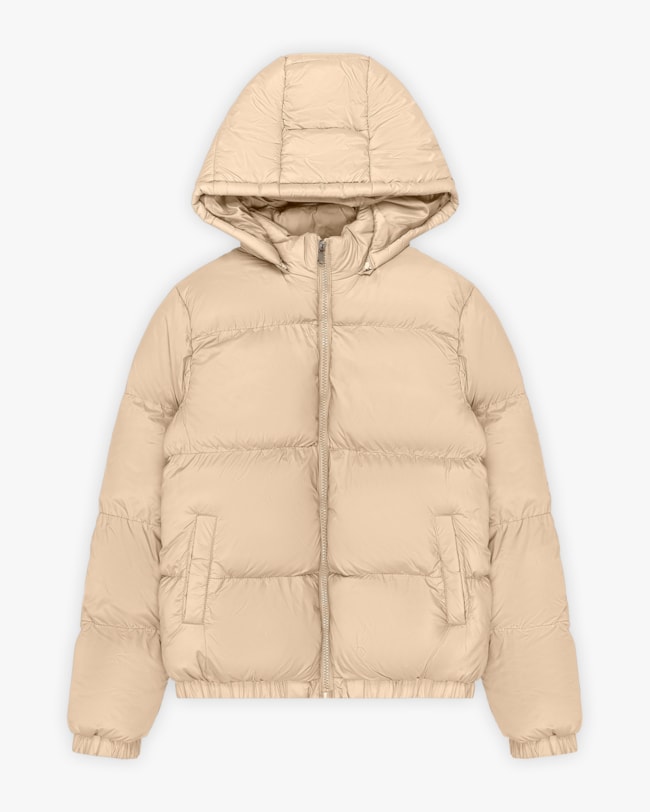 Jaqueta Puffer Feminina com Capuz Removível e Bolso - Cereja Rosa - Deserto-248cb7d1-d714-4fcc-b0b7-54a819e0ce61