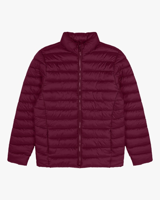 Jaqueta Puffer Feminina Plus Size Cereja Rosa Vinho-598097b7-0cd0-4c0e-a533-5f28d068e59e