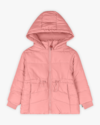Jaqueta Puffer Infantil Menina com Capuz e Bolso - Kely Kety - Rosa-00824773-3eb2-44f8-859d-794b1aee6a48
