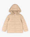 Jaqueta Puffer Infantil Menina com Capuz Removível - Kely Kety - Nude-167db948-9f42-49fe-b1c0-327c284148c2