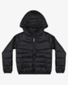 Jaqueta Puffer Infantil Menino com Capuz ReiRex - Preto-d6751ed6-44fb-49f1-9952-9460e2a907ab
