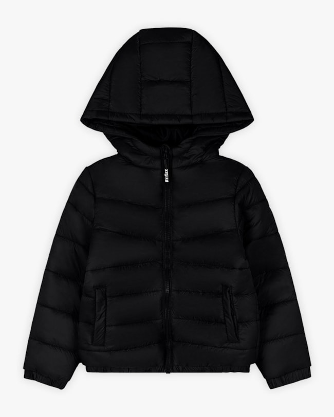 Jaqueta Puffer Infantil Menino com Capuz ReiRex - Preto-c20462cc-8260-48ab-a05e-09e211e6ba44