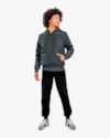 Jaqueta Puffer Masculina Juvenil com Mangas em Moletom - BaseD - Dark Mescla-45f8e721-d590-4734-9c24-20add2e720fd