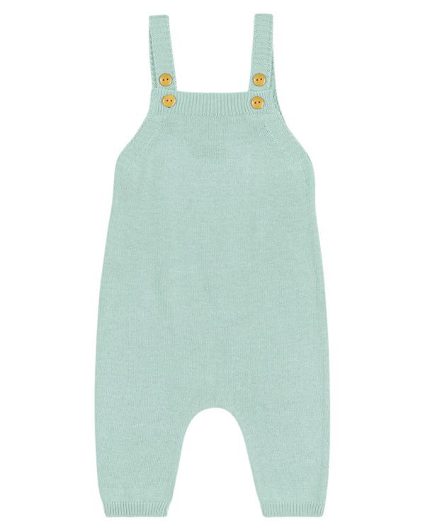 Jardineira Bebê Menino ReiRex Tricot