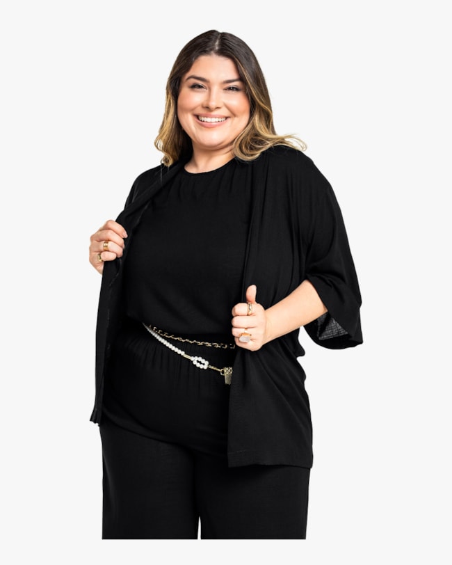 Kimono Curto em Viscose Plus Size Cereja Rosa-ba6c5635-6f66-4b51-9dc6-5557a4bc528e