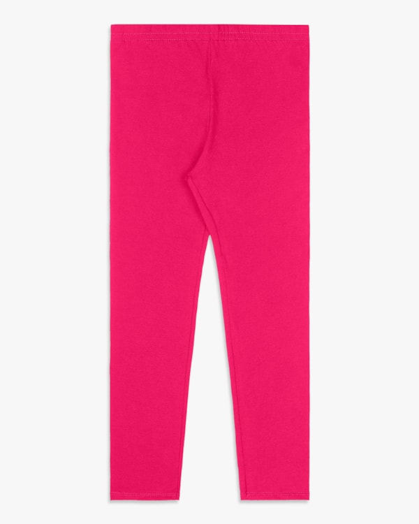 Legging Básica Infantil Menina em Malha Cotton - Kely Kety - Cherry