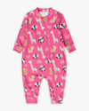 Macacão Bebê Menina em Malha Felpada Estampa Safari - Kely Kety - Rosa-8d275804-ccd1-4b07-9d36-289af3a77610