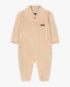 Macacão Bebê Menino Manga Longa em Tricô - ReiRex - Bege-7288b638-5aa9-43f4-b964-7b85b6a4acb5