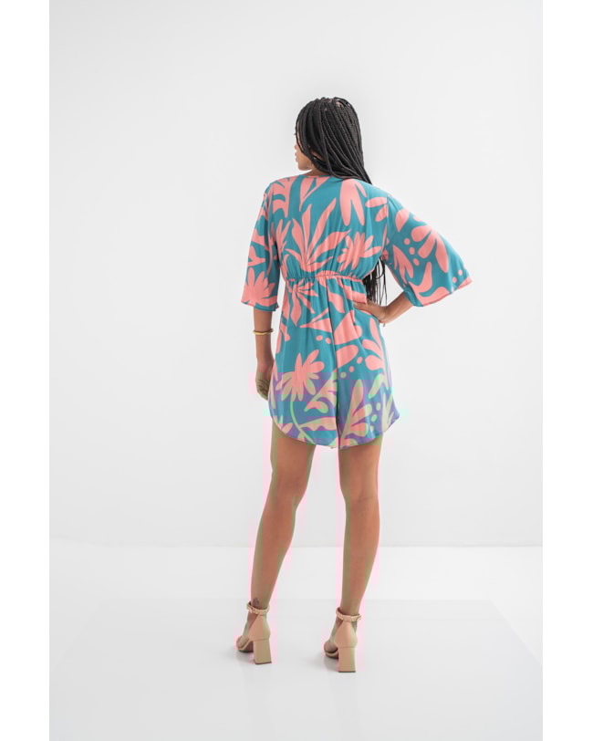 Macacão Curto Estampado Cereja Rosa-8a336d02-1ddb-47ee-a598-197c0420167a