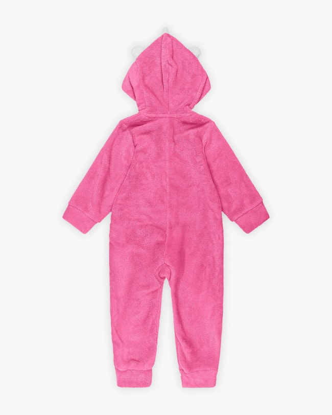Macacão Infantil Menina Unicórnio em Pelúcia - Kely Kety - Rosa-515951db-193f-4466-96e7-874bcd96f922