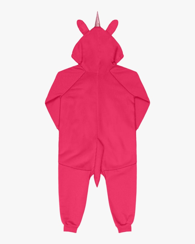 Macacão Infantil Menina Unicórnio Kely Kety - Rosa-84bb649f-2a47-423c-ba87-b681dd733244