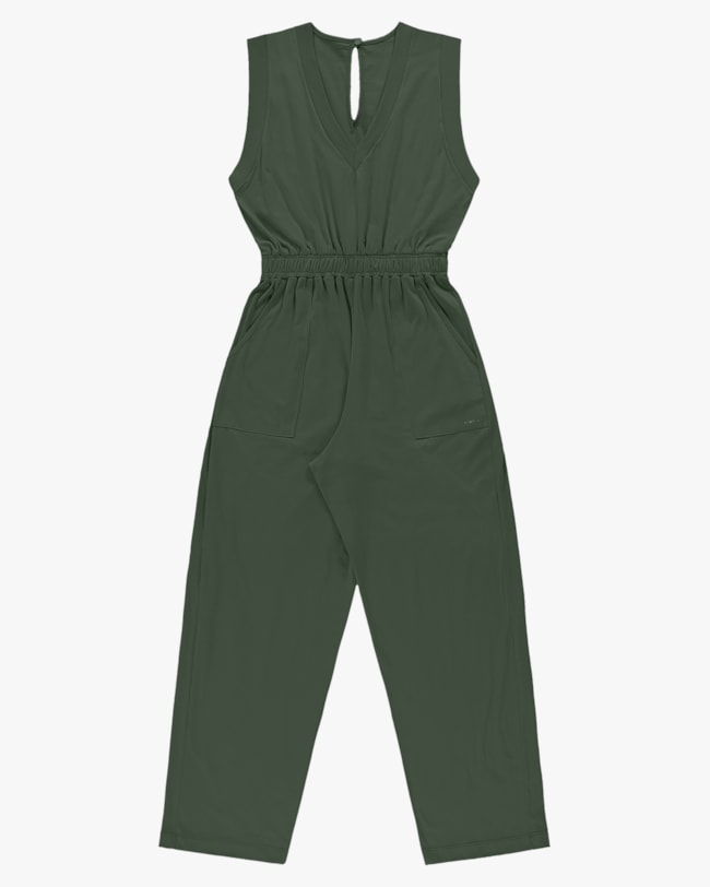 Macacão Longo com Bolso em Meia Malha - Cereja Rosa - Basílico P-bc8e50fe-49e1-4e86-8491-9611b20c65ef