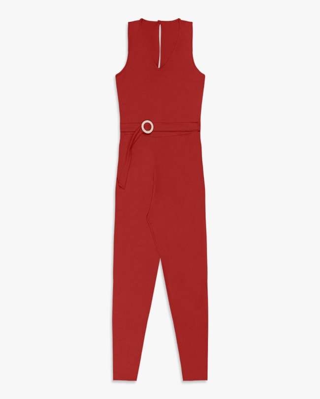 Macacão Longo Feminino Plus Size em Crepe - Cereja Rosa - Sienna-8e6b2225-bf0a-4cda-8fd4-2b13744ef93f