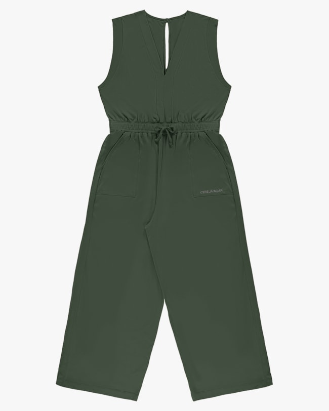 Macacão Longo Plus Size em Meia Malha - Cereja Rosa - Basílico-93339486-4cb2-436a-921b-8d0964da94a4