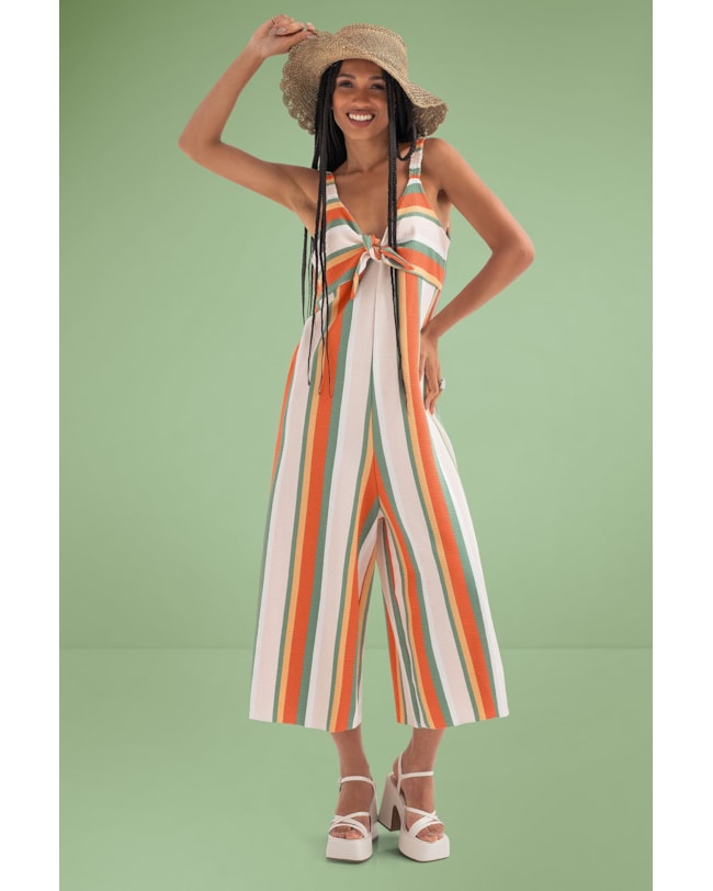 Macacão Midi com Amarração no Decote Cereja Rosa-5cceb650-caf6-42ba-aeaf-85d1ee070026