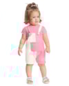 Macaquinha Bebê com Recortes Menina Kely Kety Rosa Glow-bb545969-5af5-4717-b889-cae1b0d30e92