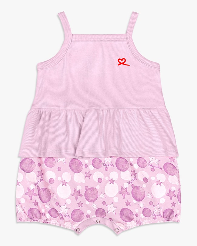 Macaquinho Bebê Menina Canelado com Babados - Kely Kety - Astral-e1896dcf-b818-4c4f-957e-38ff466a50ed