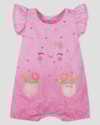 Macaquinho Bebê Menina com Estampa e Babado Kely Kety Rosa-2411a8de-e12d-4a95-8926-56ff201d83fd