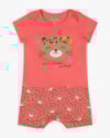 Macaquinho Bebê Menina Estampado - Kely Kety - Lagosta-e416abca-5009-46b4-a526-d9ace364ecca