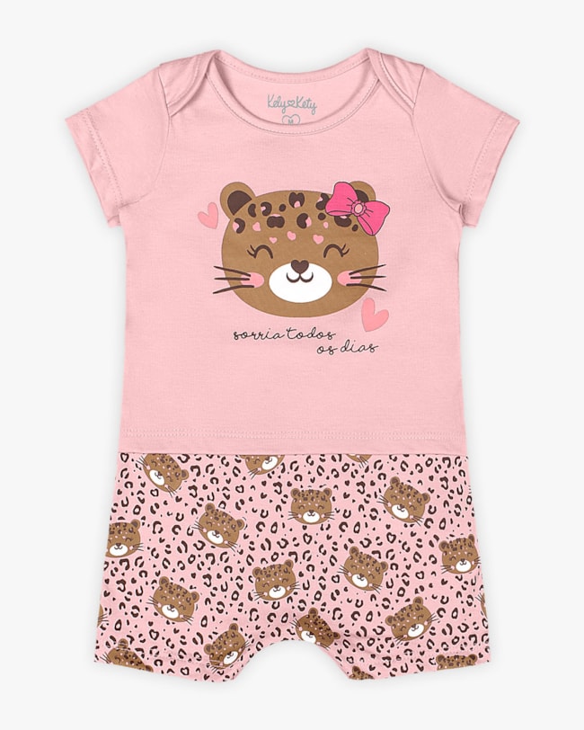 Macaquinho Bebê Menina Estampado - Kely Kety - Sugar-cc97f22c-53d4-4a36-9d4b-546f6c016f70