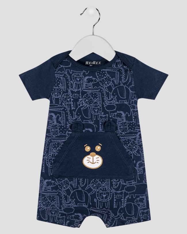 Macaquinho Bebê Menino com Bolso e Orelhinhas ReiRex Azul-fc3b41f6-ba99-44e1-b94c-8b500d95ccdb