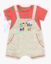 Macaquinho Bebê Menino com Bordado e Bolsos - ReiRex - Mescla-1c3a3db4-cf1c-463d-bf19-cccbb297493c