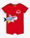Macaquinho Bebê Menino com Estampa Tubarão - ReiRex - Tomato-e0f9fd22-4310-422f-b4a3-2133c0dda348