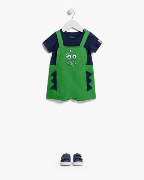 Macaquinho Bebê Menino Estampa Dino Interativo - ReiRex - Online