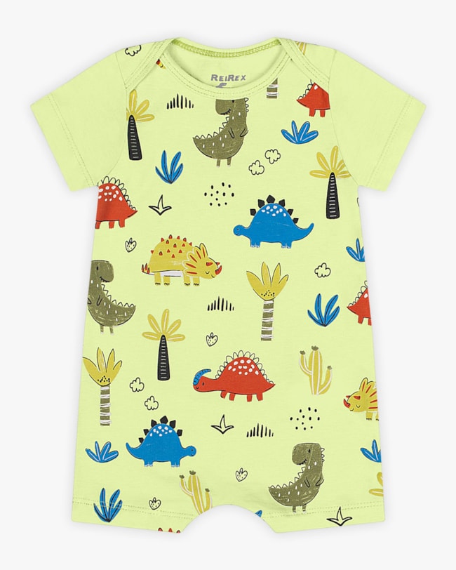 Macaquinho Bebê Menino Estampa Dinossauro - ReiRex - Matcha-27337dd5-a946-4dc8-bdbc-8a4fef78ae8d