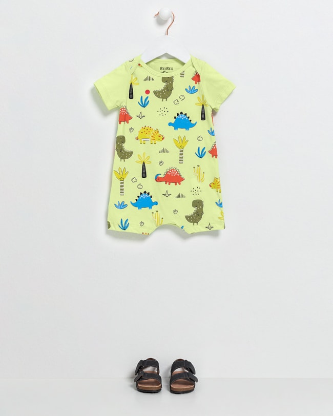 Macaquinho Bebê Menino Estampa Dinossauro - ReiRex - Matcha-a2489c8c-2fcb-4825-bd47-0839060072ee