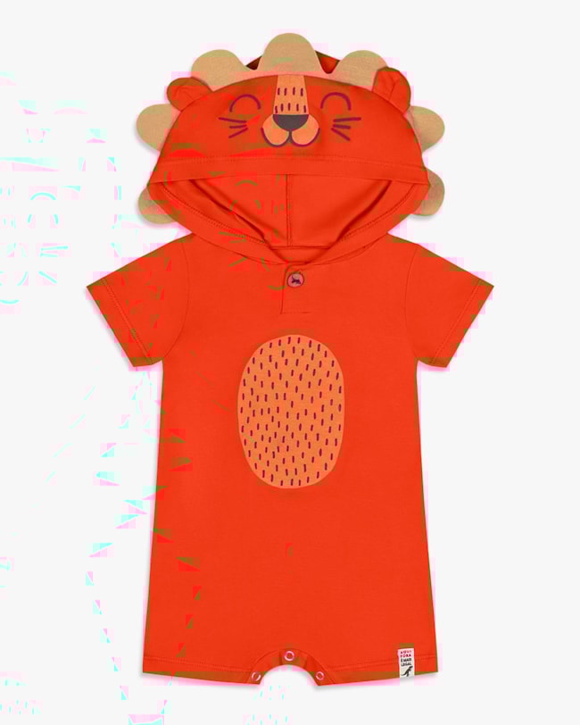 Macaquinho Bebê Menino Estampa Leão Interativo - ReiRex - Carrot-dd05b99e-5470-4dd1-a0d3-c5e14d4c0622