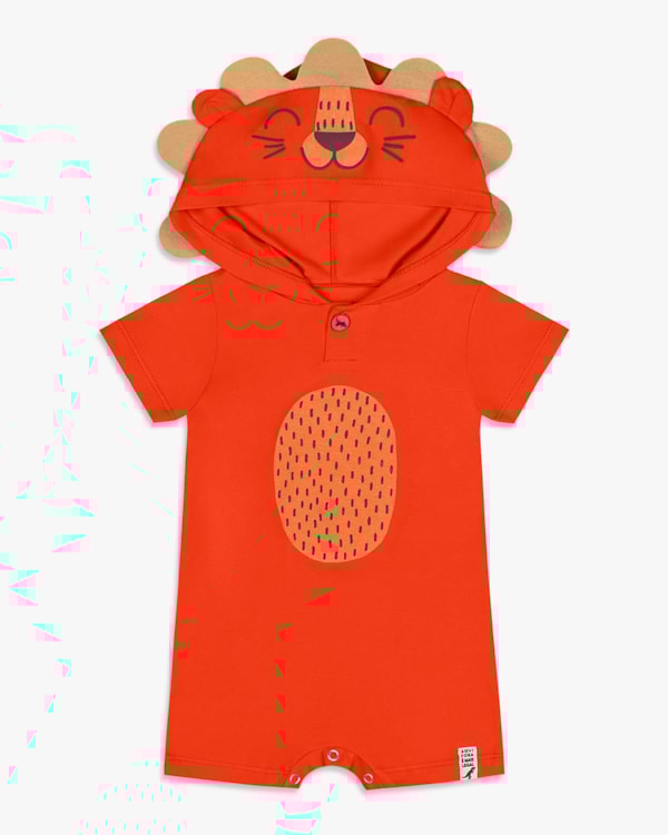 Macaquinho Bebê Menino Estampa Leão Interativo - ReiRex - Carrot