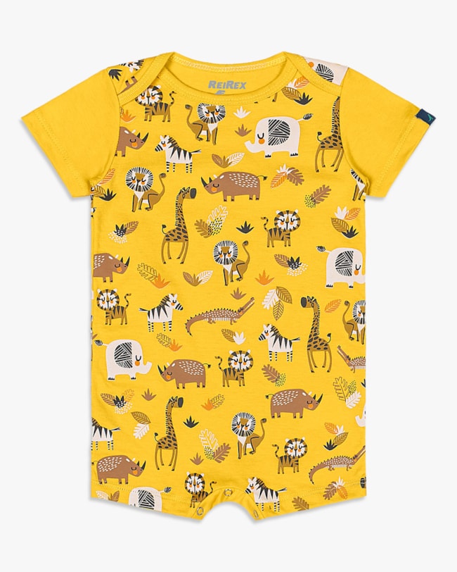 Macaquinho Bebê Menino Estampado em Meia Malha - ReiRex - Sol-1ee2b1b6-10bc-4936-93fb-04e998cd0a73