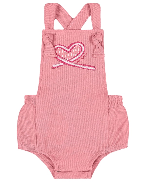 Macaquinho Bebê Moletinho Sarjado Menina Kely Kety