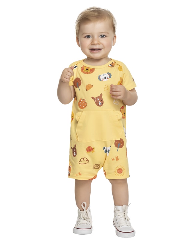 Macaquinho Bichinhos Bebê Menino ReiRex-e6097804-5863-4bdf-b42a-0c105fa3cd5c