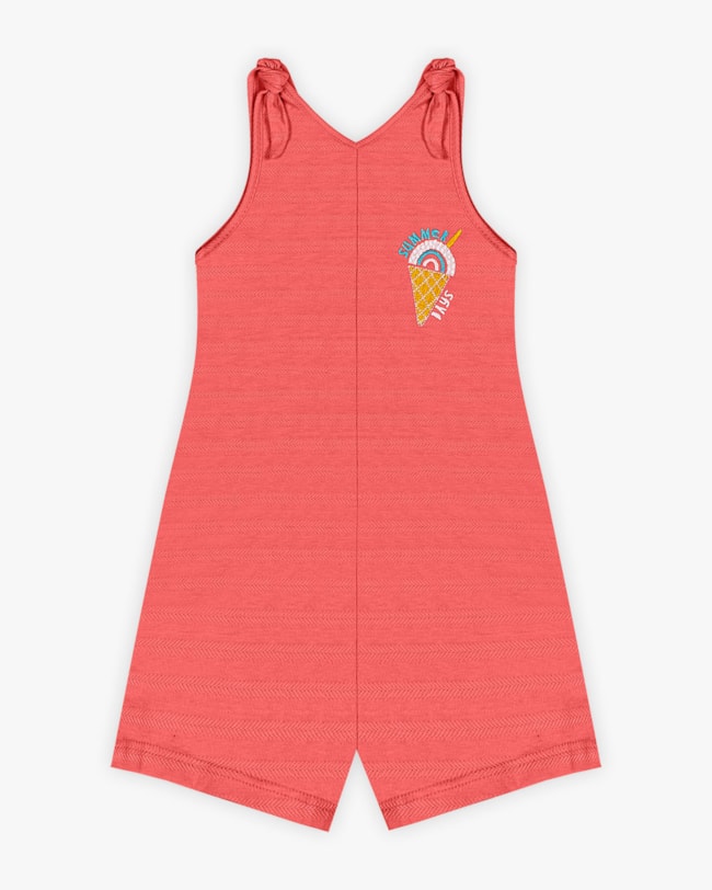 Macaquinho Infantil com Bordado - Kely Kety - Lagosta-90a45e3a-930a-4617-8f44-15e9def9cec4